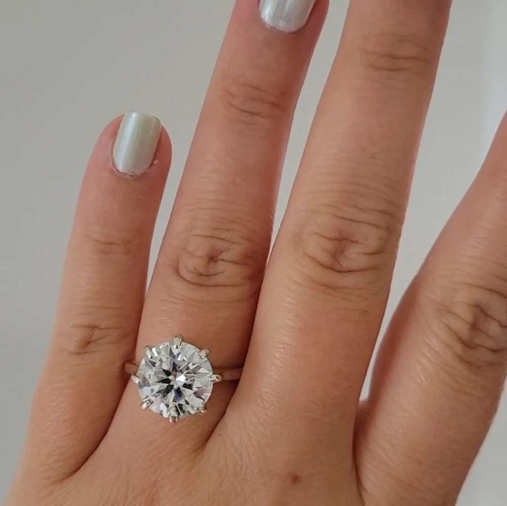 New 5ct Certified Moissanite Ring - Picture 9 of 12